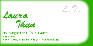 laura thun business card